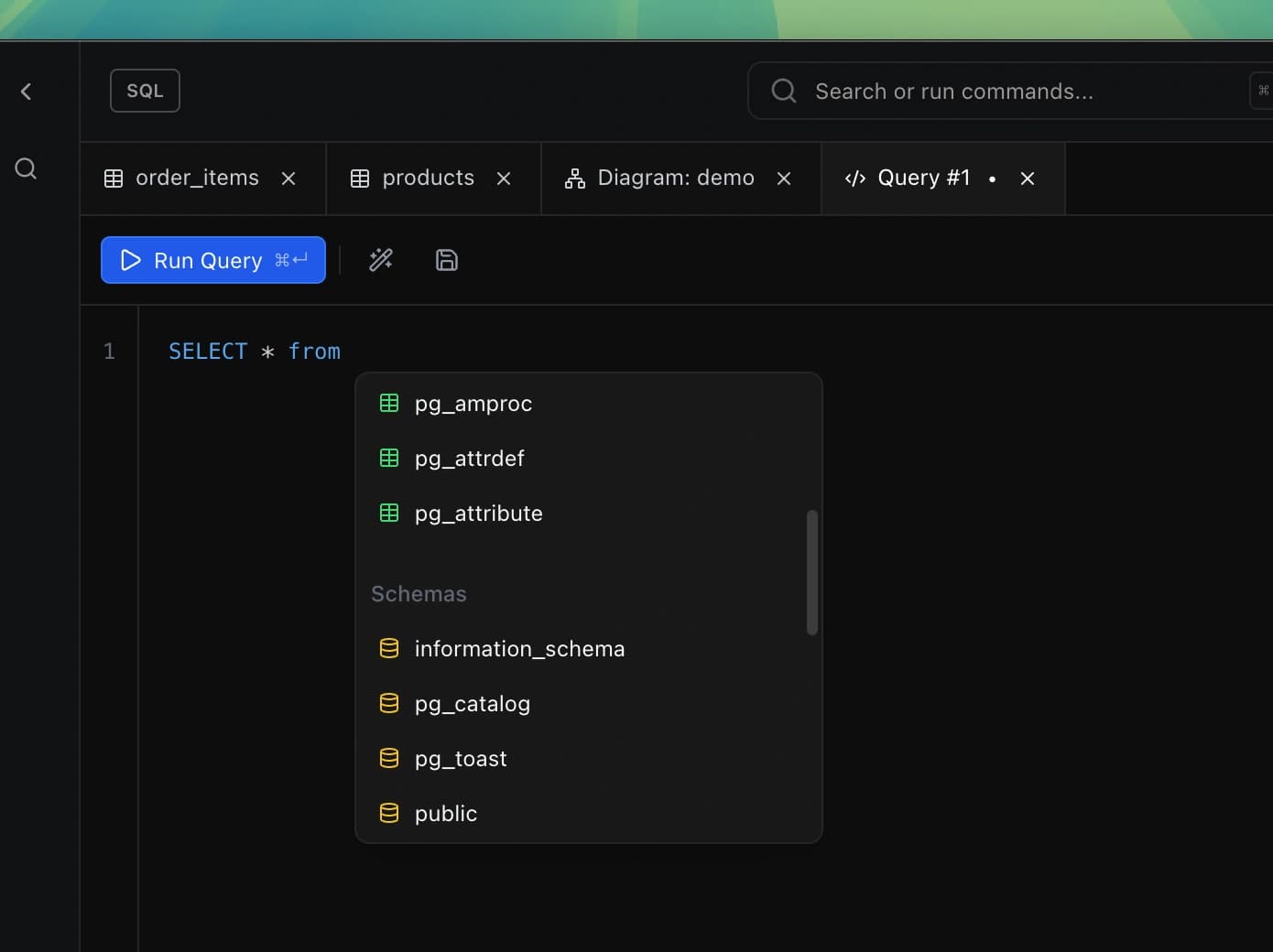 SQL Editor